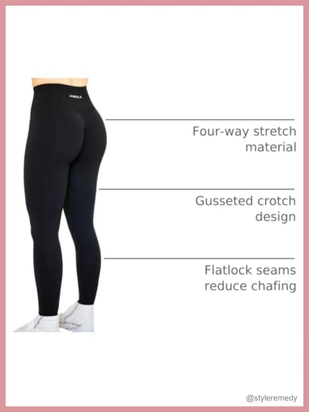 Seamless Scrunch Leggings High Waist Tummy Control Yoga Pants